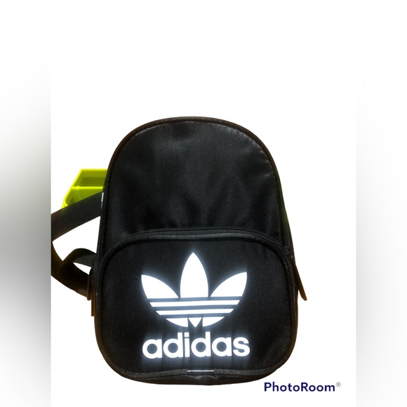 Unisex Adidas Black & White Mini Backpack - Picture 1 of 3